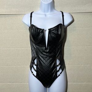 FOH Faux Leather Teddy